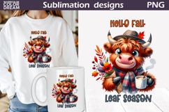 Fall Animals Coffee Bundle | Autumn Quotes Clipart Product Image 24