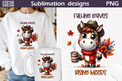 Fall Animals Coffee Bundle | Autumn Quotes Clipart Product Image 26