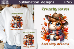Fall Animals Coffee Bundle | Autumn Quotes Clipart Product Image 28