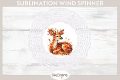 Fall Antelope Animal v2 Wind Spinner Sublimation Product Image 1