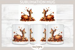 Fall Antelope Animal v3 Mug Wrap Sublimation Product Image 1