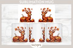 Fall Antelope Animal v4 Mug Wrap Sublimation Product Image 1