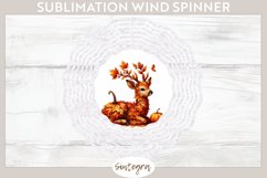 Fall Antelope Animal v4 Wind Spinner Sublimation Product Image 1