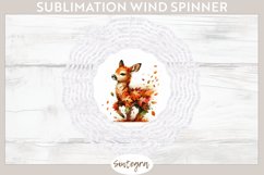 Fall Antelope Animal v5 Wind Spinner Sublimation Product Image 1