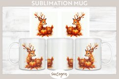 Fall Antelope Animal v6 Mug Wrap Sublimation Product Image 1