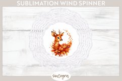 Fall Antelope Animal v7 Wind Spinner Sublimation Product Image 1