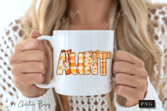 Preppy Floral Fall Aunt PNG Product Image 2