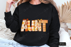 Preppy Floral Fall Aunt PNG Product Image 5