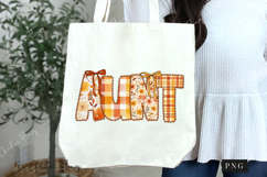 Preppy Floral Fall Aunt PNG Product Image 6