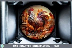 GorgeousFall Autumn Car Coaster design.