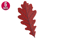 Fall Autumn Leaf Machine Embroidery Design - 6 sizes Product Image 1