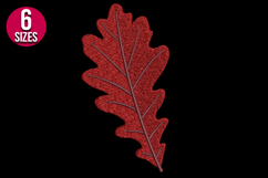 Fall Autumn Leaf Machine Embroidery Design - 6 sizes Product Image 2