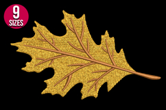 Fall Autumn Leaf Machine Embroidery Design - 9 sizes Product Image 2