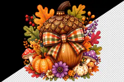 Fall autumn tumbler, mug wrap, clipart sublimation design Product Image 2