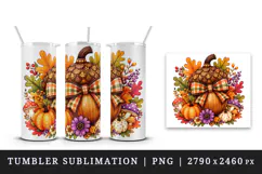 Fall autumn tumbler, mug wrap, clipart sublimation design Product Image 4