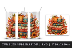 Fall autumn tumbler, mug wrap, clipart sublimation design Product Image 4