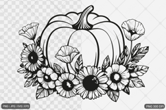 Pumpkin Fall Autumn SVG PNG Sublimation Product Image 1