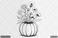 Pumpkin Fall Autumn SVG PNG Sublimation Product Image 1