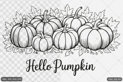 Pumpkin Fall Autumn SVG PNG Sublimation Product Image 1
