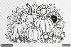 Pumpkin Fall Autumn SVG PNG Bundle Product Image 9