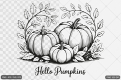 Pumpkin Fall Autumn SVG PNG Sublimation Product Image 1