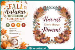 Fall Quotes Sublimation SVG PNG Product Image 1