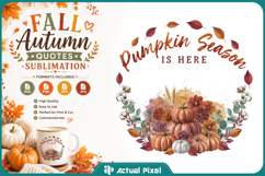 Fall Quotes Sublimation SVG PNG Product Image 1