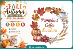 Fall Quotes Sublimation SVG PNG Product Image 1