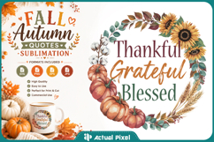 Fall Quotes Sublimation SVG PNG Product Image 1