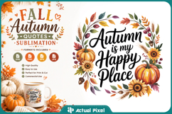 Fall Quotes Sublimation SVG PNG Product Image 1