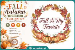 Fall Quotes Sublimation SVG PNG Product Image 1