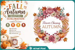 Fall Quotes Sublimation SVG PNG Product Image 1