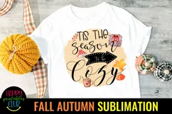 FALL AUTUMN SUBLIMATION DESIGNS FOR SHIRTS MUGS TUMBLER TOTE