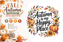 Fall Quotes Sublimation SVG PNG Product Image 1