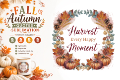 Fall Quotes Sublimation SVG PNG Product Image 1