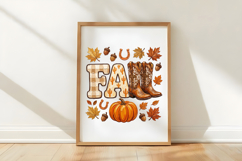 Fall Autumn Western Cowboy PNG Product Image 5