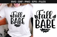Fall babe - Halloween Pumpkin SVG Design Product Image 1