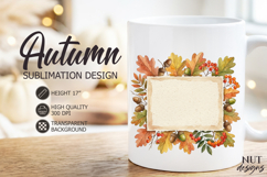 Autumn Leaves background Fall acorns Oak leaves decor Product Image 2