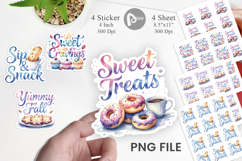 Fall Bakery &amp; Coffee Quotes Sticker Product Image 1