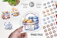 Fall Bakery &amp; Coffee Quotes Sticker Product Image 1