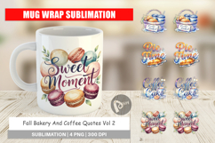 Fall Bakery &amp; Coffee Quotes Mug Wrap Product Image 1