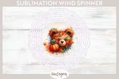 Fall Bear Animal v3 Wind Spinner Sublimation Product Image 1