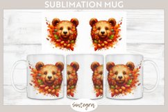 Fall Bear Animal v5 Mug Wrap Sublimation Product Image 1