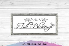 Fall Blessings - SVG Fall Decorations Product Image 1