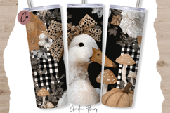 Fall Boho Duck Tumbler Bundle PNG Product Image 4