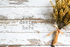 Fall Autumn Background Mockup Flat Lay | Add SVG Clipart Product Image 1