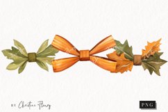 Watercolor Fall Bows | Fall PNG Product Image 1