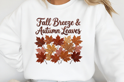 Fall Breeze and Autumn Leaves PNG Product Image 2