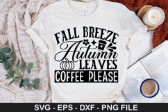 Fall Breeze Autumn Leaves - Thanksgiving SVG Design Product Image 1