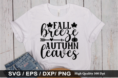 Fall breeze autumn leaves SVG - Autumn Quotes Design Product Image 1